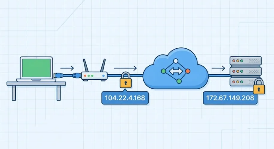 What is a static IP address illustration