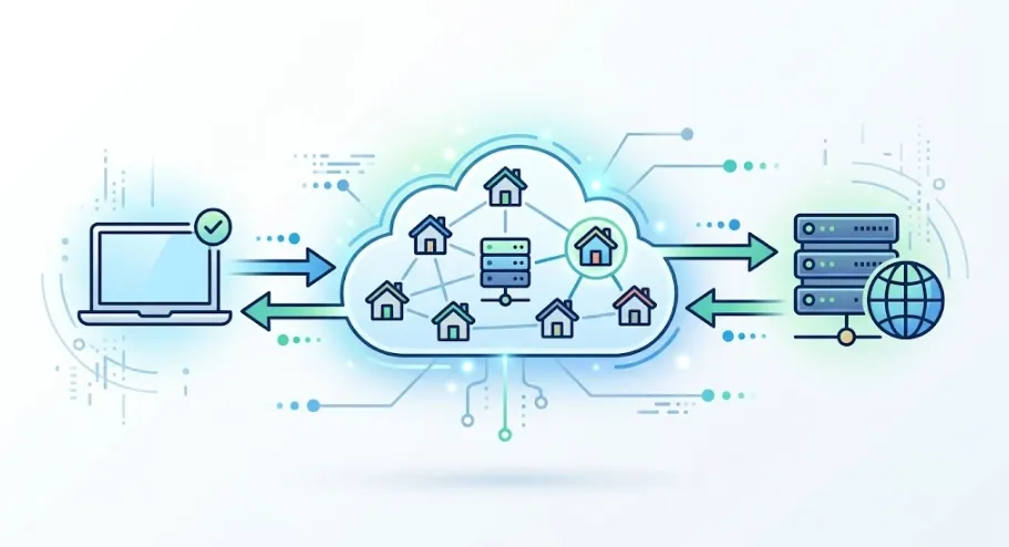 How a residential proxy works