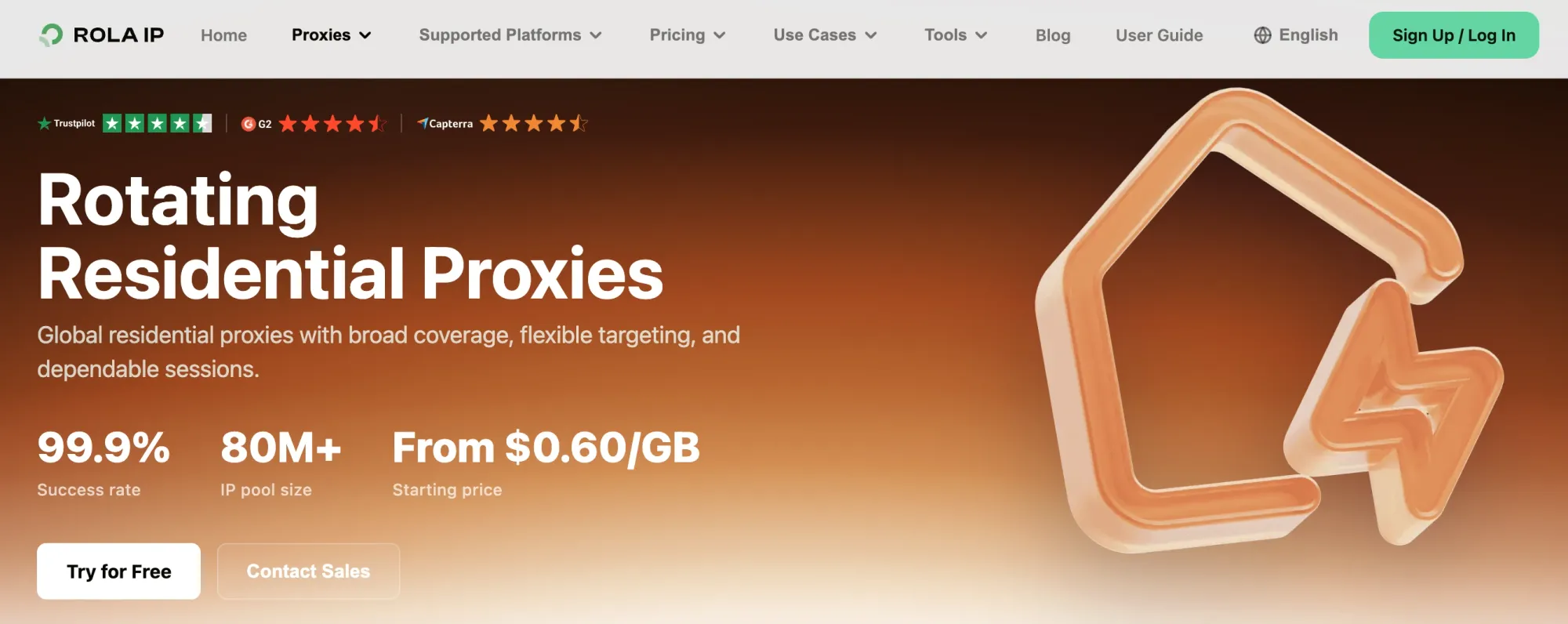 Rola IP residential proxy product