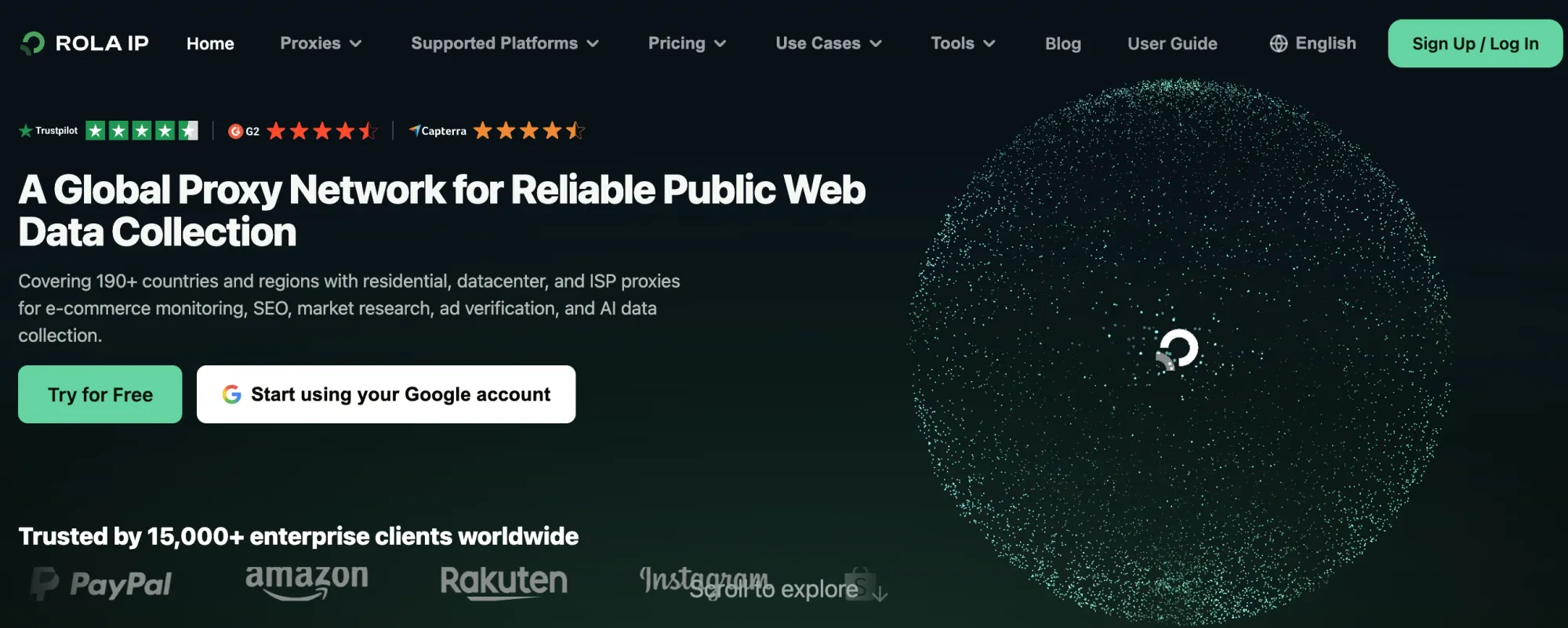 Rola IP static residential proxy product