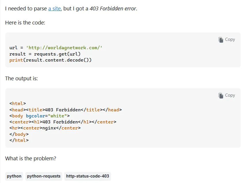 Web Scraping Blocked by 403 Forbidden Heres Whats Happening