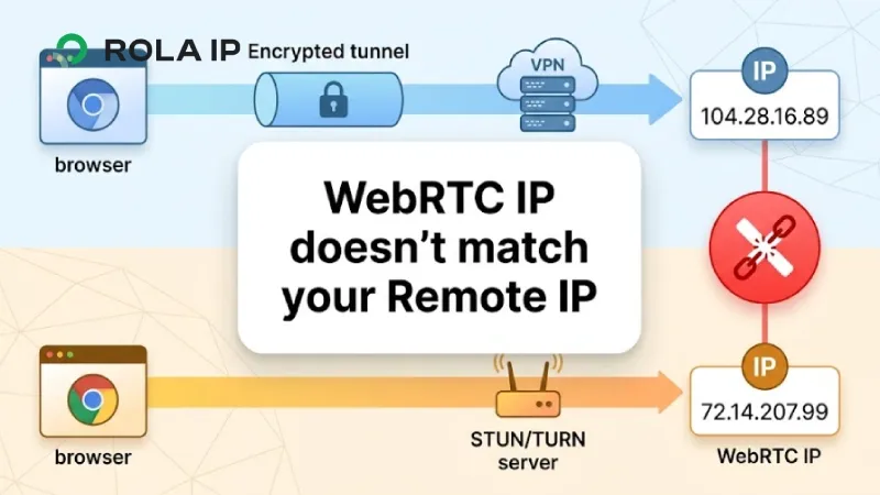 WebRTC IP doesn't match your Remote IP: what it means and how to fix it