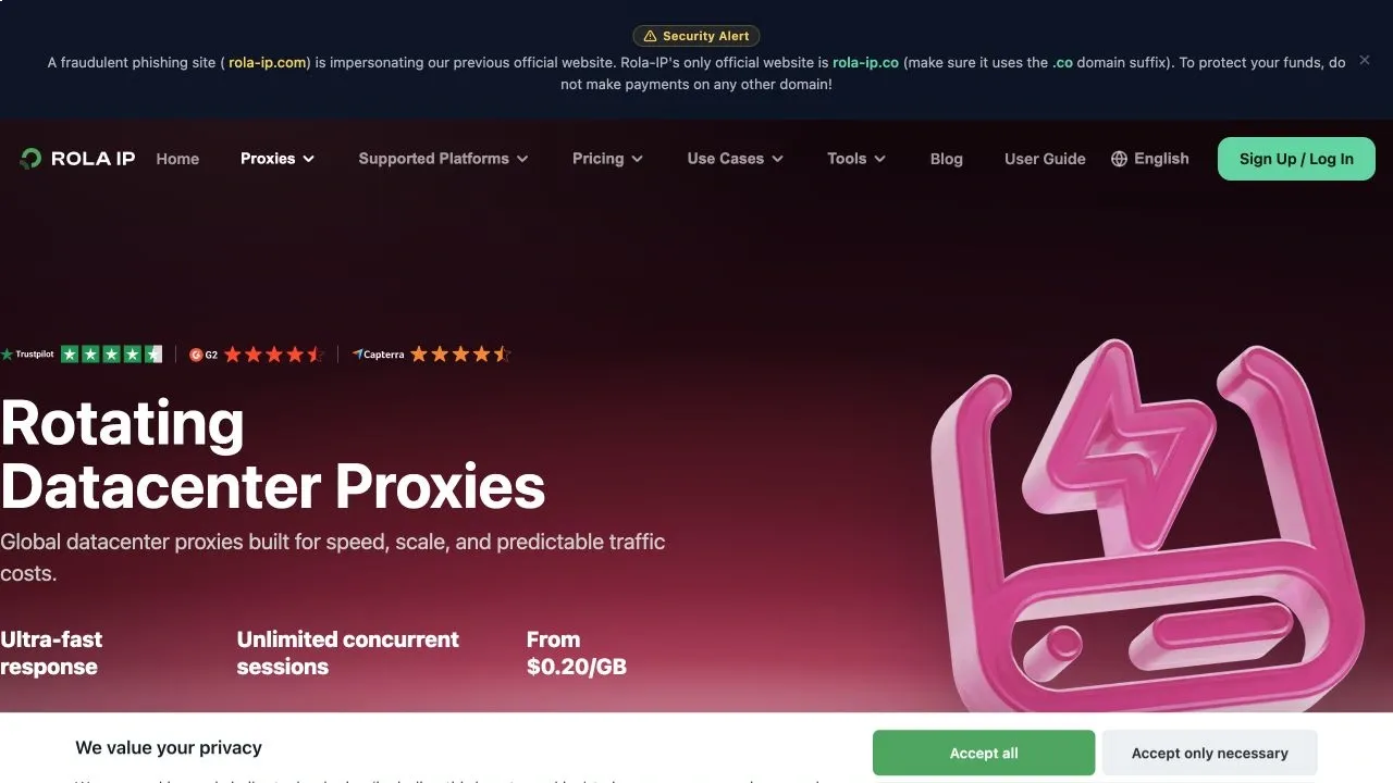 Rola IP rotating datacenter proxy