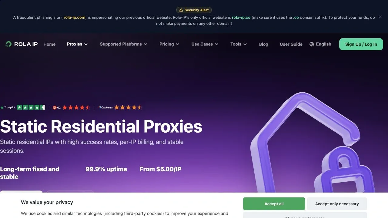 Rola IP static residential (ISP) proxy