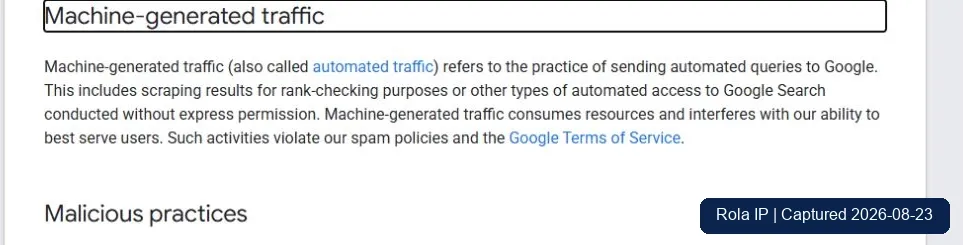 google-machine-generated-traffic-policy