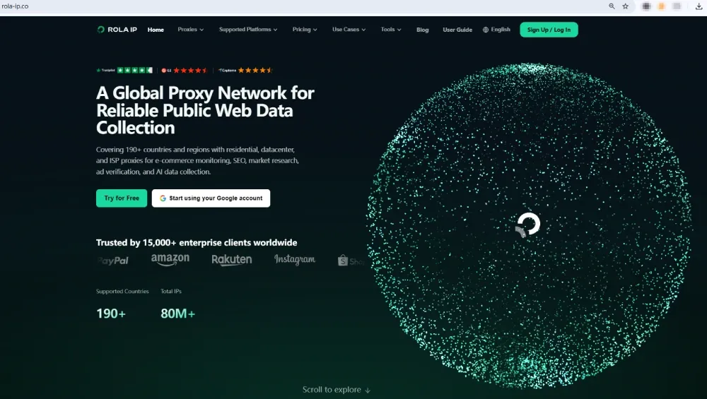 Rola IP homepage