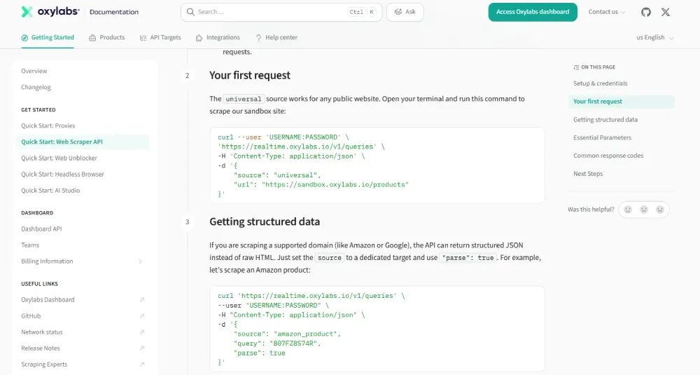 get structured output