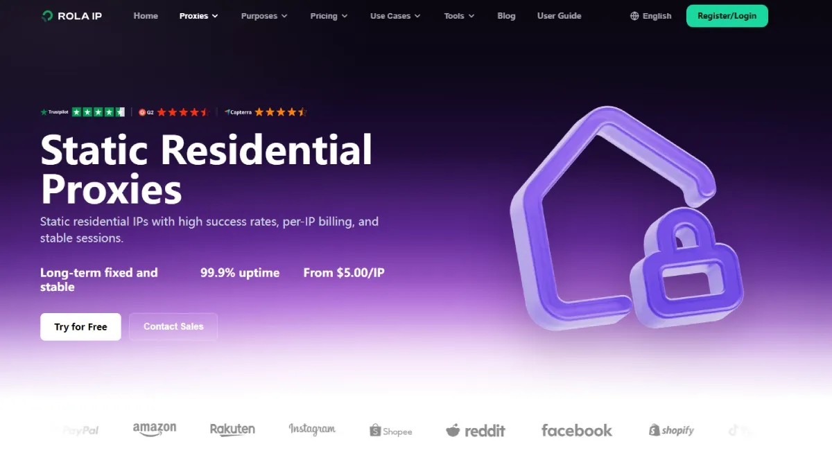 Rola static residential proxy