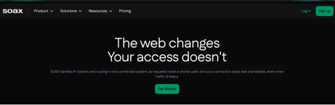 Интерфейс SOAX