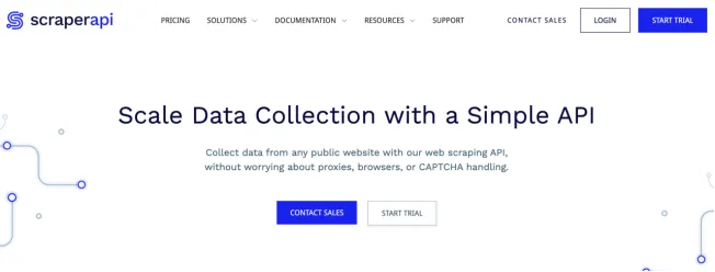 Интерфейс ScraperAPI