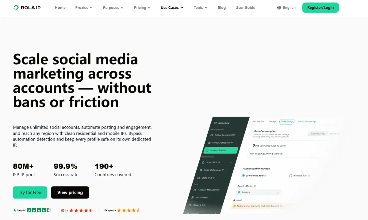 Proxies for Social Media