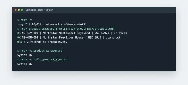 ruby-nokogiri-script-terminal-output