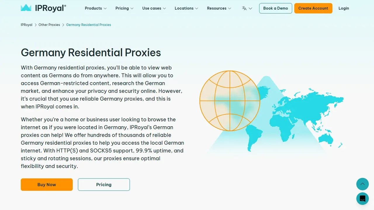 iproyal-germany-proxy-page