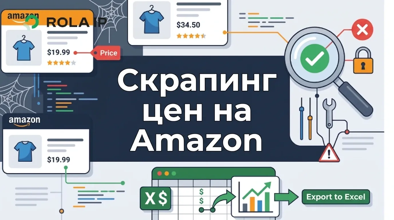 Скрапинг цен на Amazon: сбор на Python, проверка данных и выгрузка в Excel