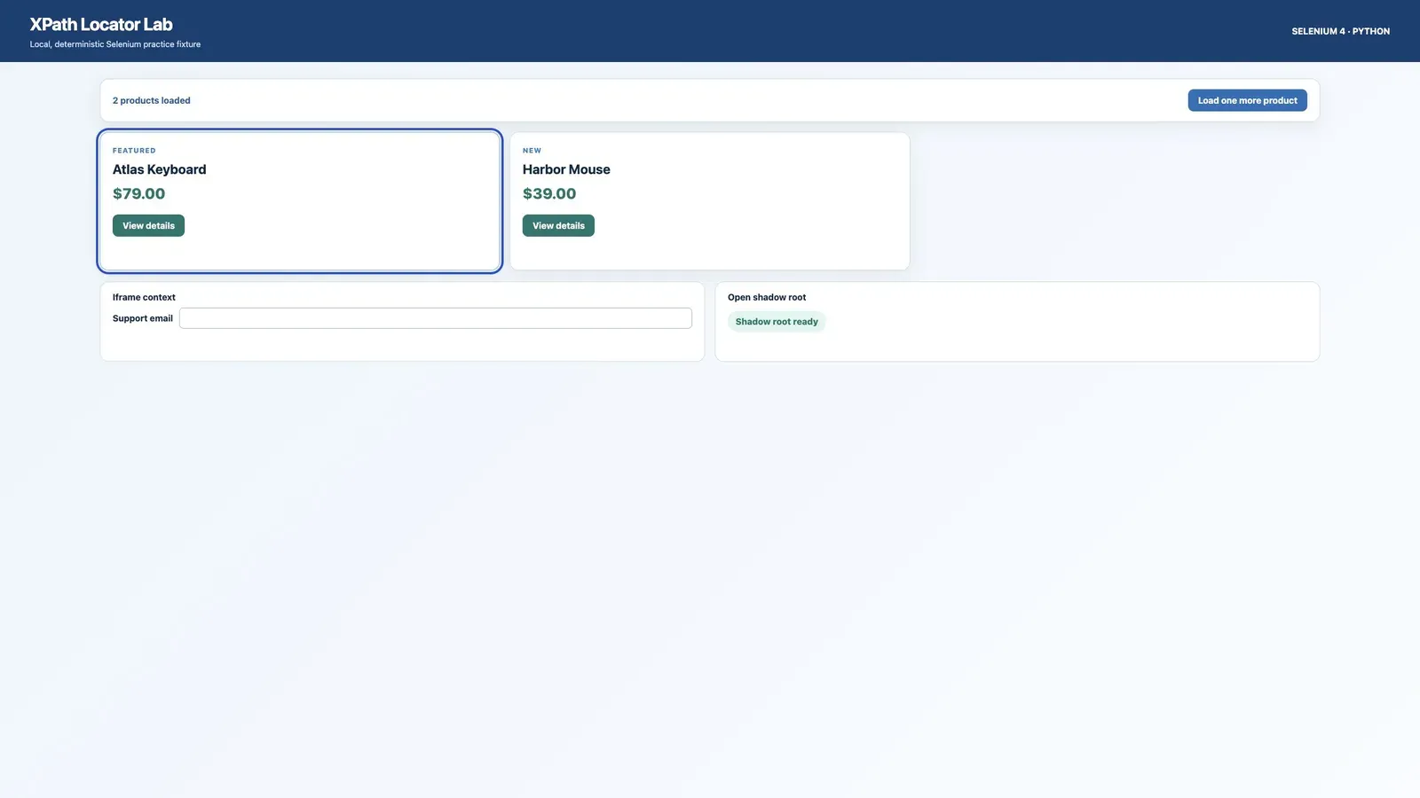 xpath-match-before-load