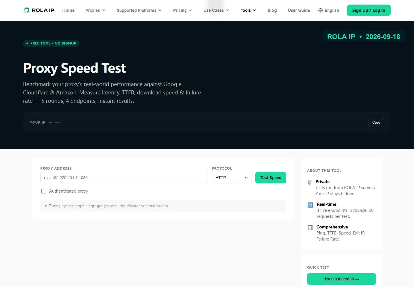 rola-proxy-speed-test