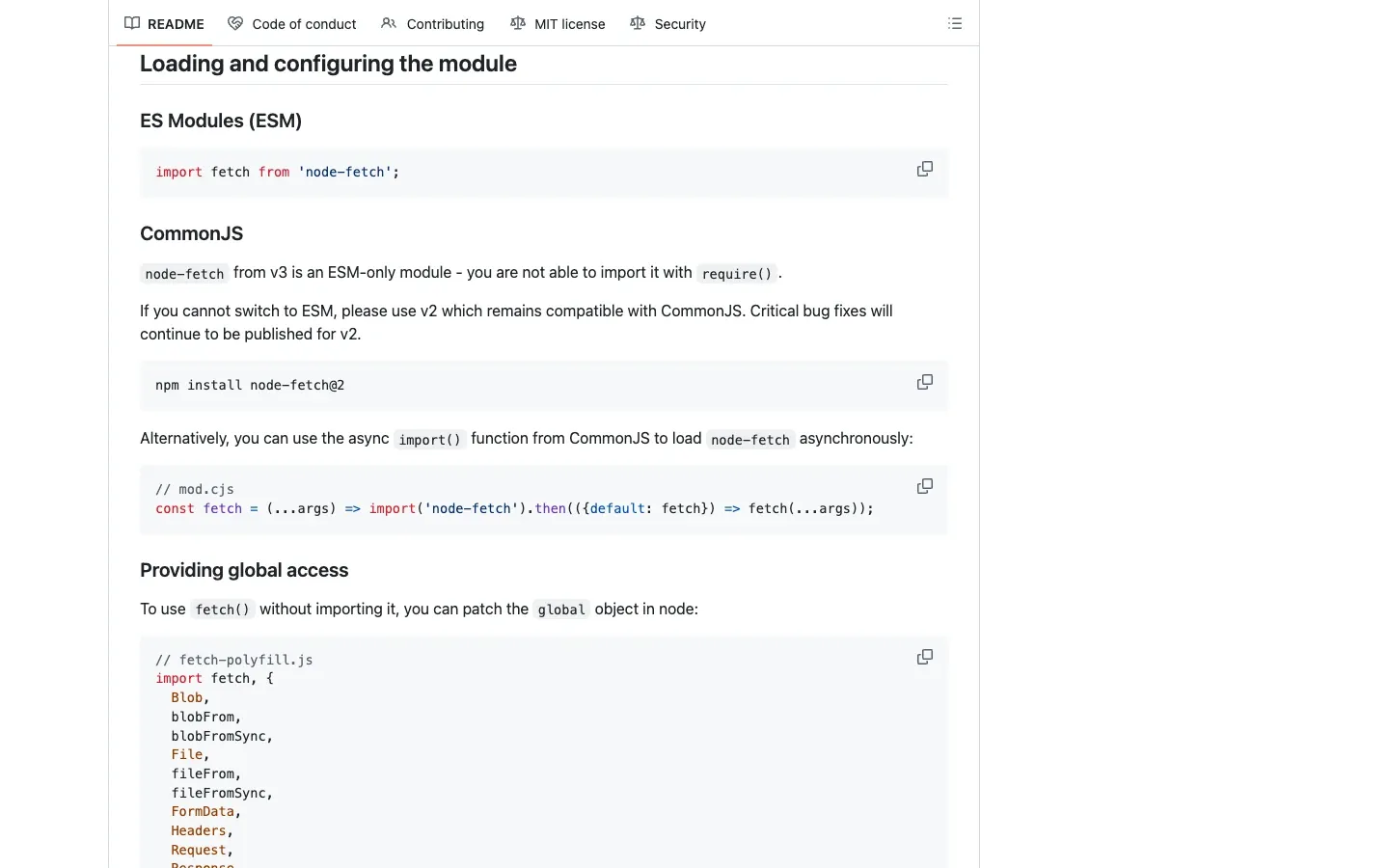 node-fetch-esm-commonjs-documentation