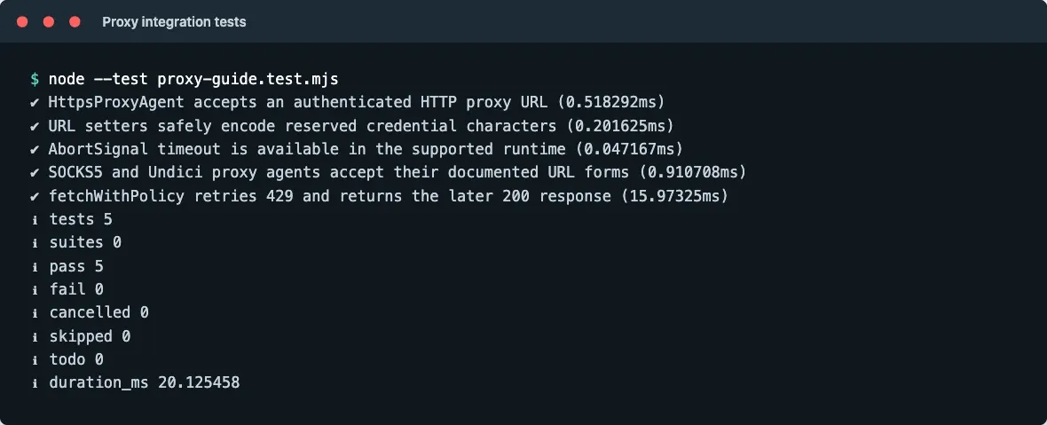 five-passing-proxy-integration-tests