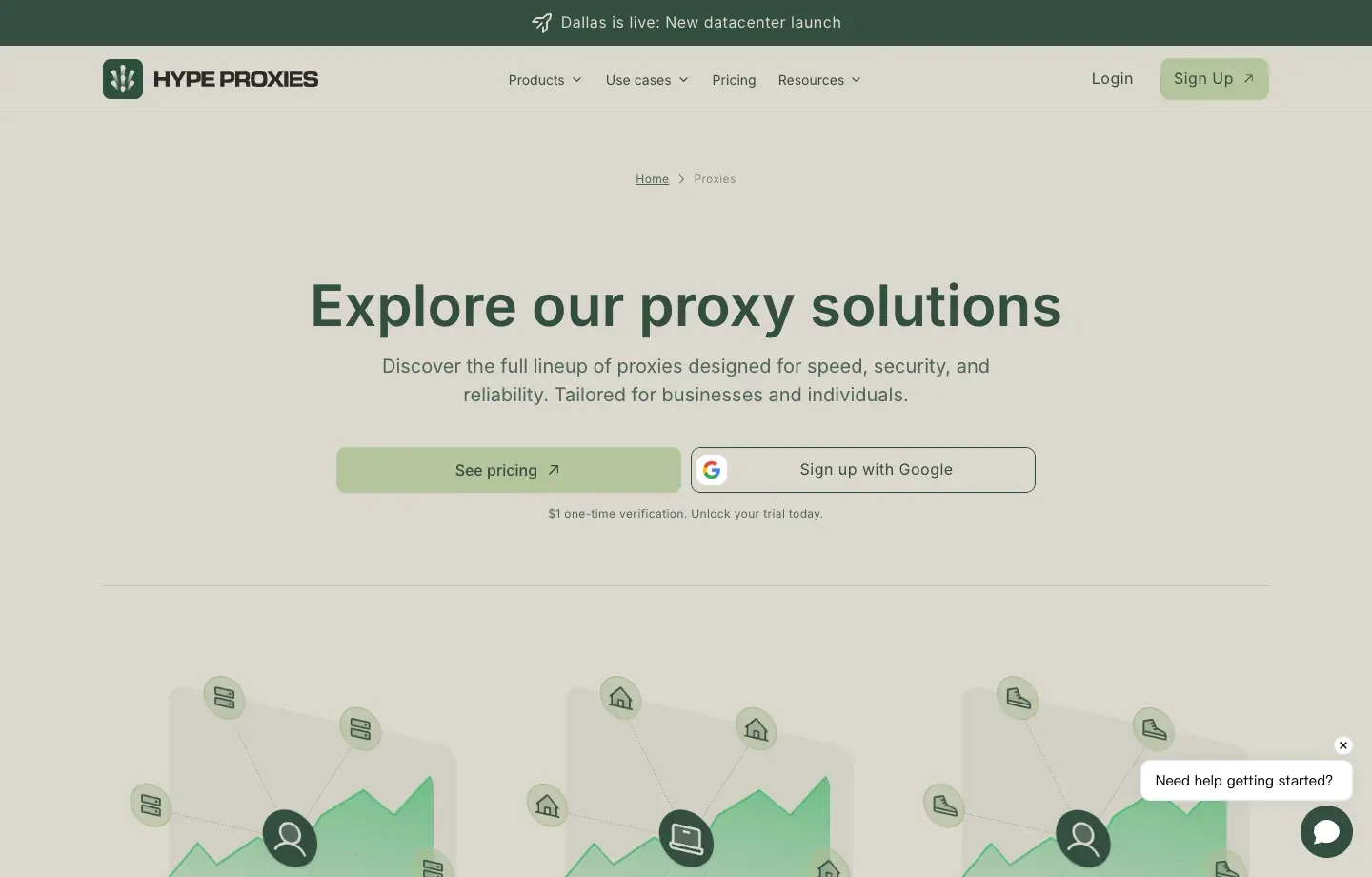 HypeProxies proxy solutions