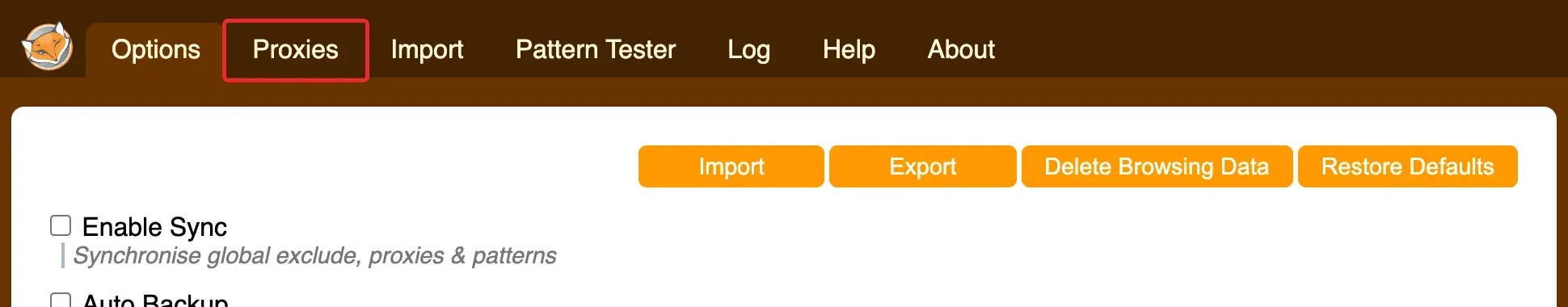 foxyproxy-proxies-menu