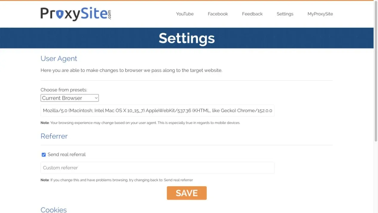 proxysite-settings-page