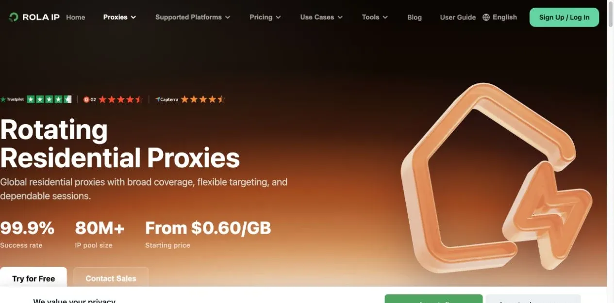 rola-ip-rotating-residential-proxy-page