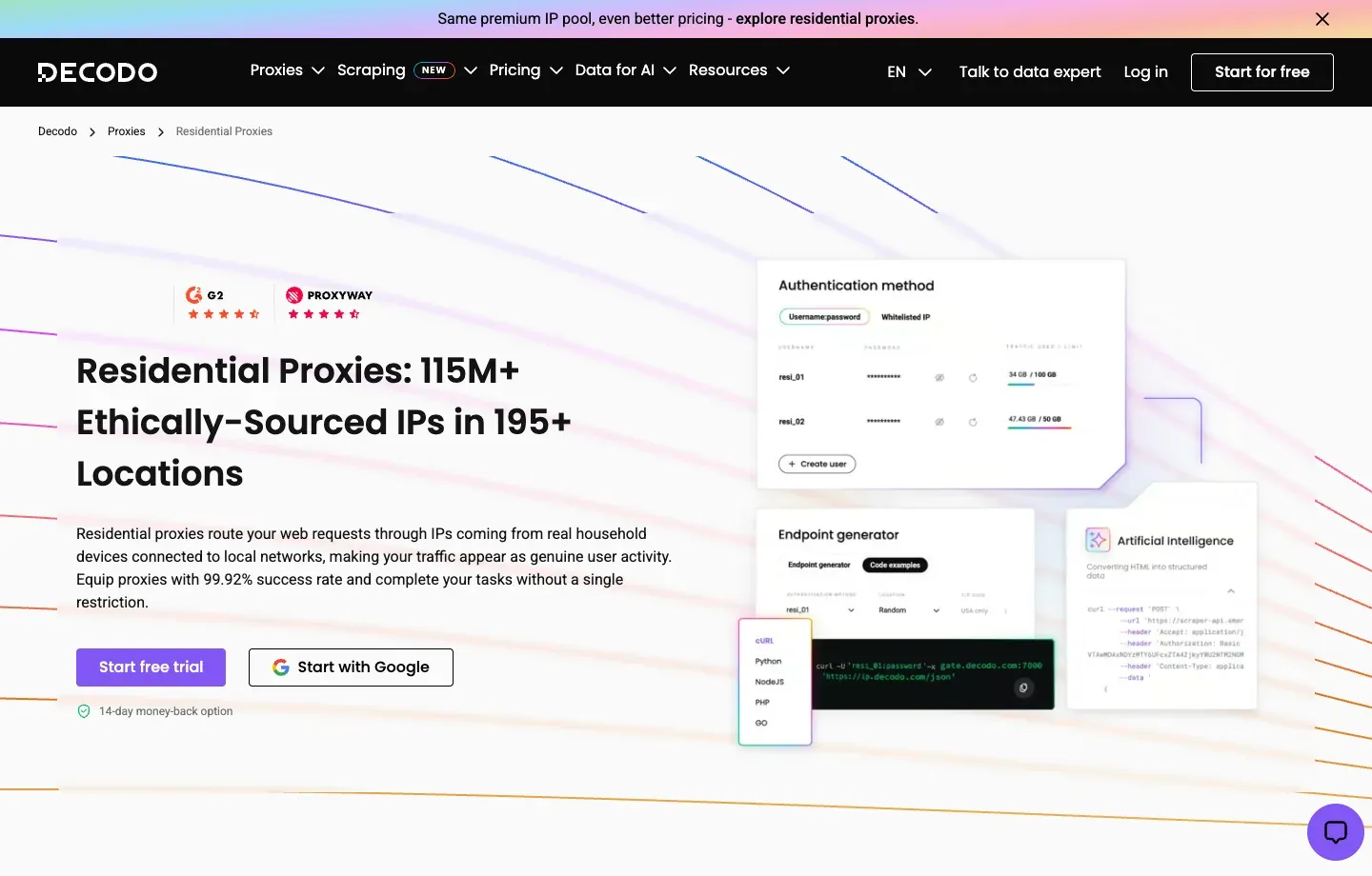 Decodo residential proxies