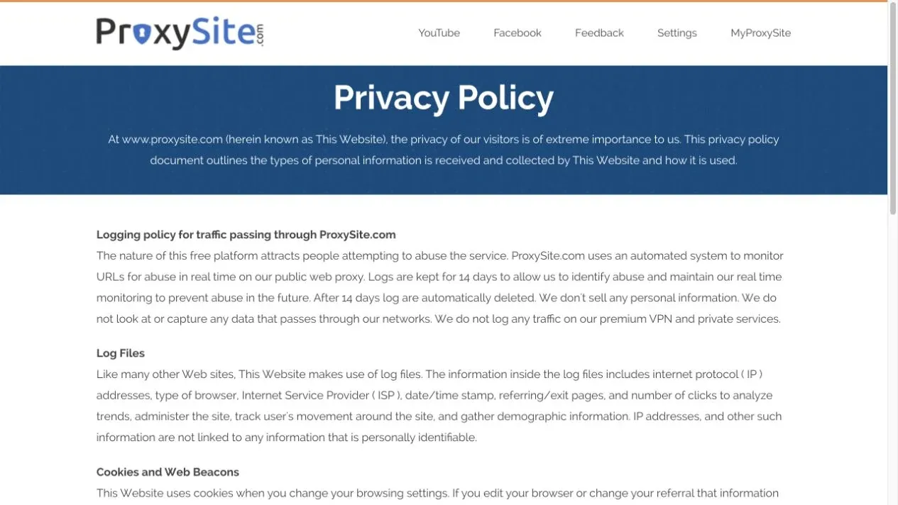 proxysite-privacy-policy