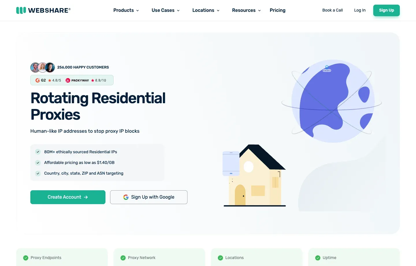 Webshare rotating residential proxies