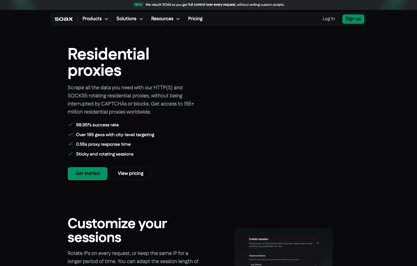 SOAX residential proxies
