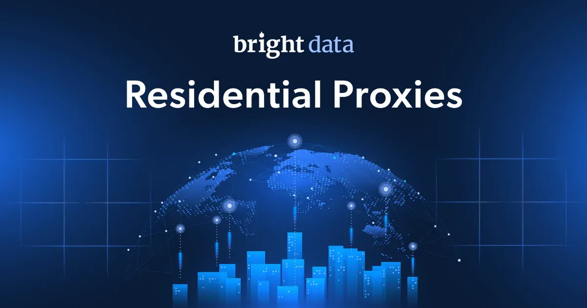 Bright Data official residential proxy product page