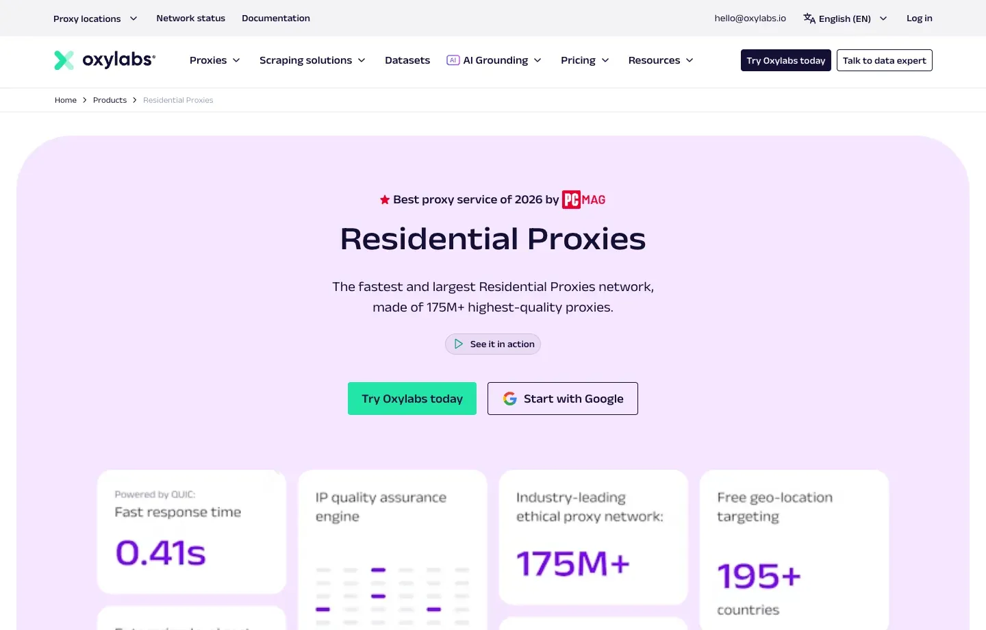 Oxylabs residential proxies