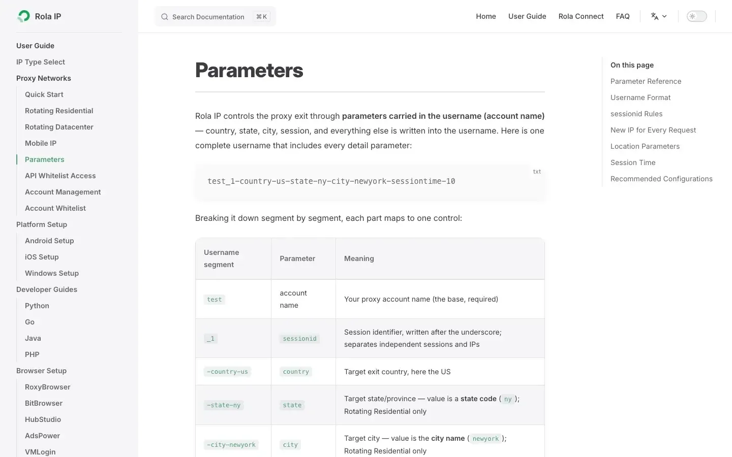 rola-ip-proxy-parameters