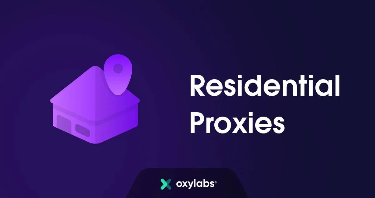 Oxylabs official residential proxy product page