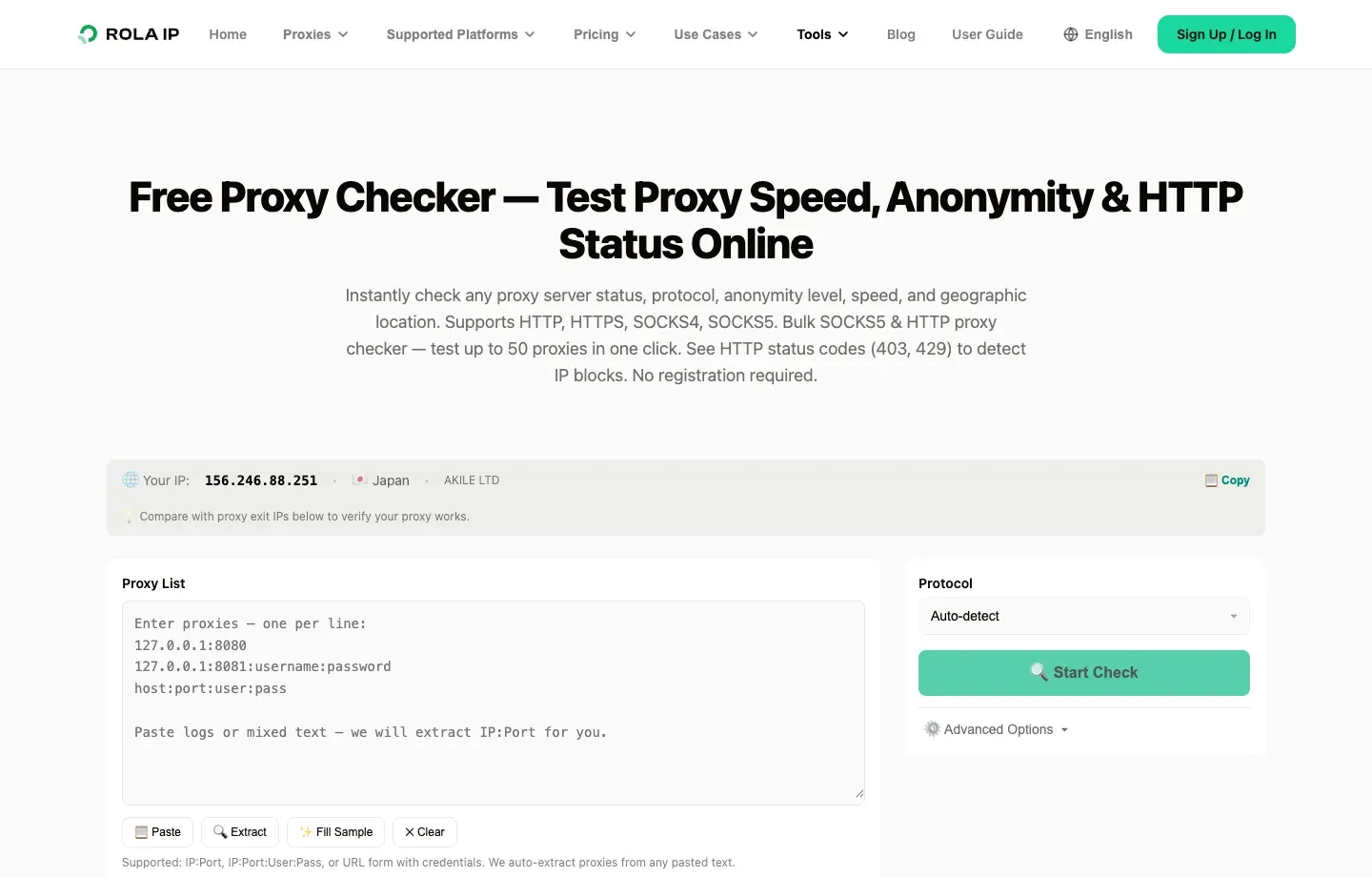 Rola IP proxy checker