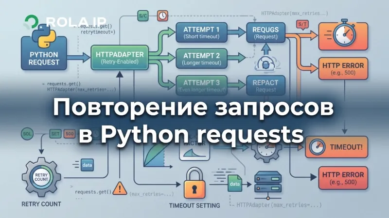 Повторение запросов в Python requests: настройка retry, таймаутов и прокси