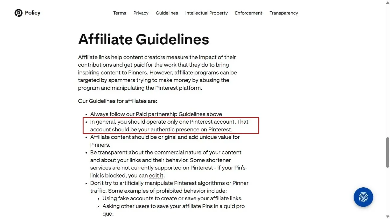 pinterest-affiliate-guidelines