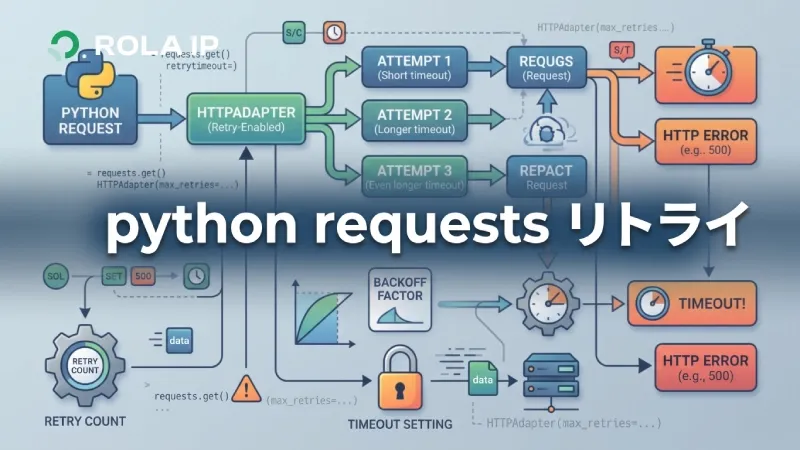 python requests リトライ