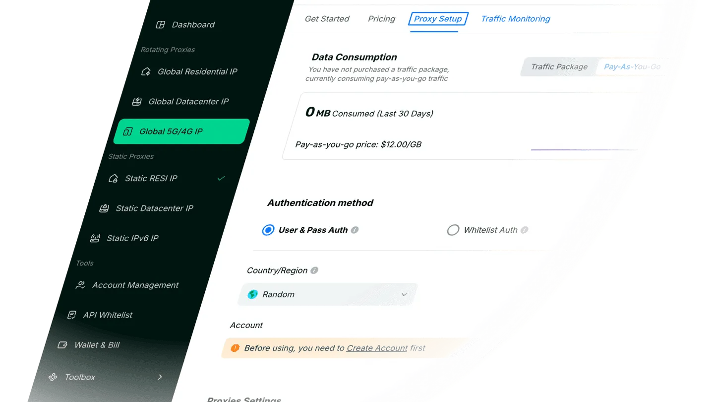 ROLA IP dashboard