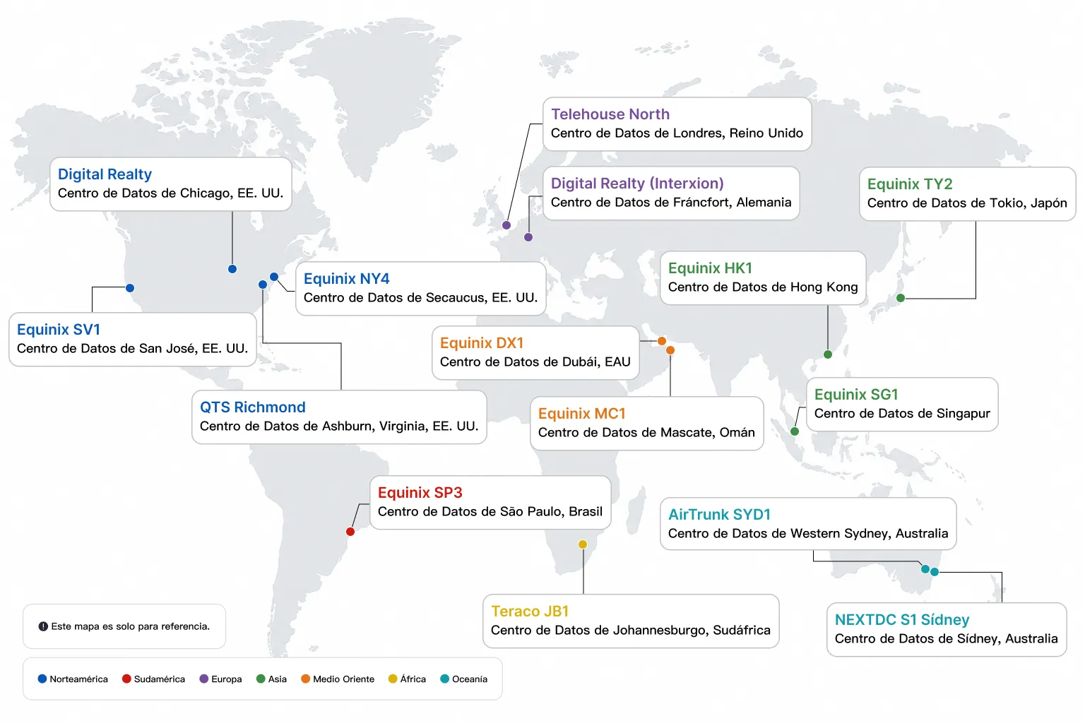 Centros de datos que cumplen la normativa en todo el mundo