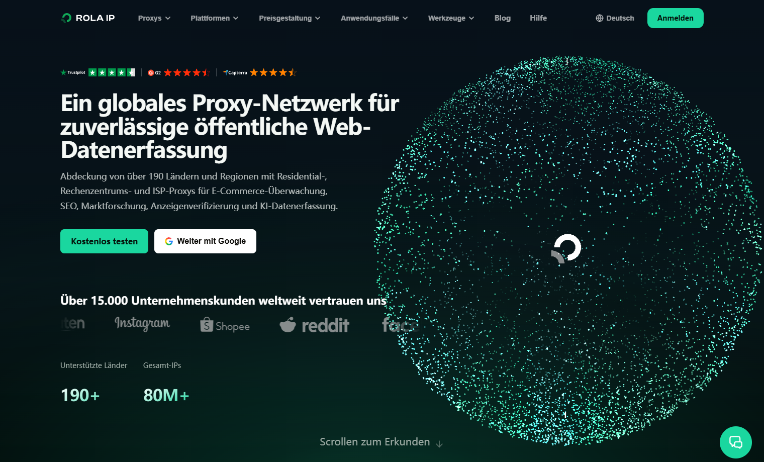 ROLA IP-Website nach dem Upgrade