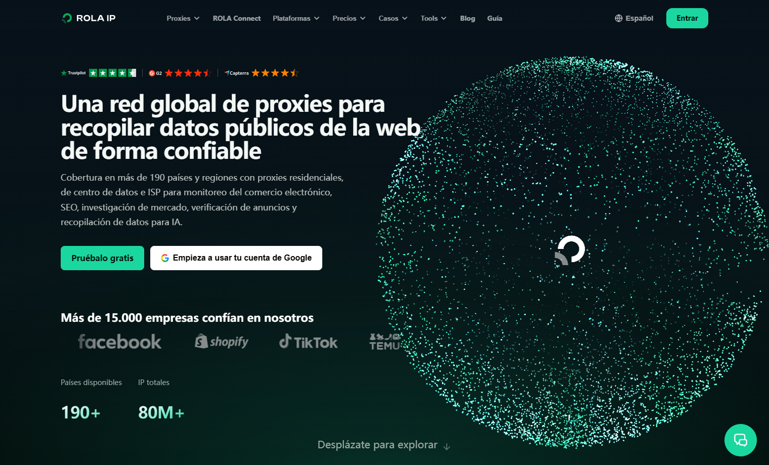 Sitio web de ROLA IP después de la actualización