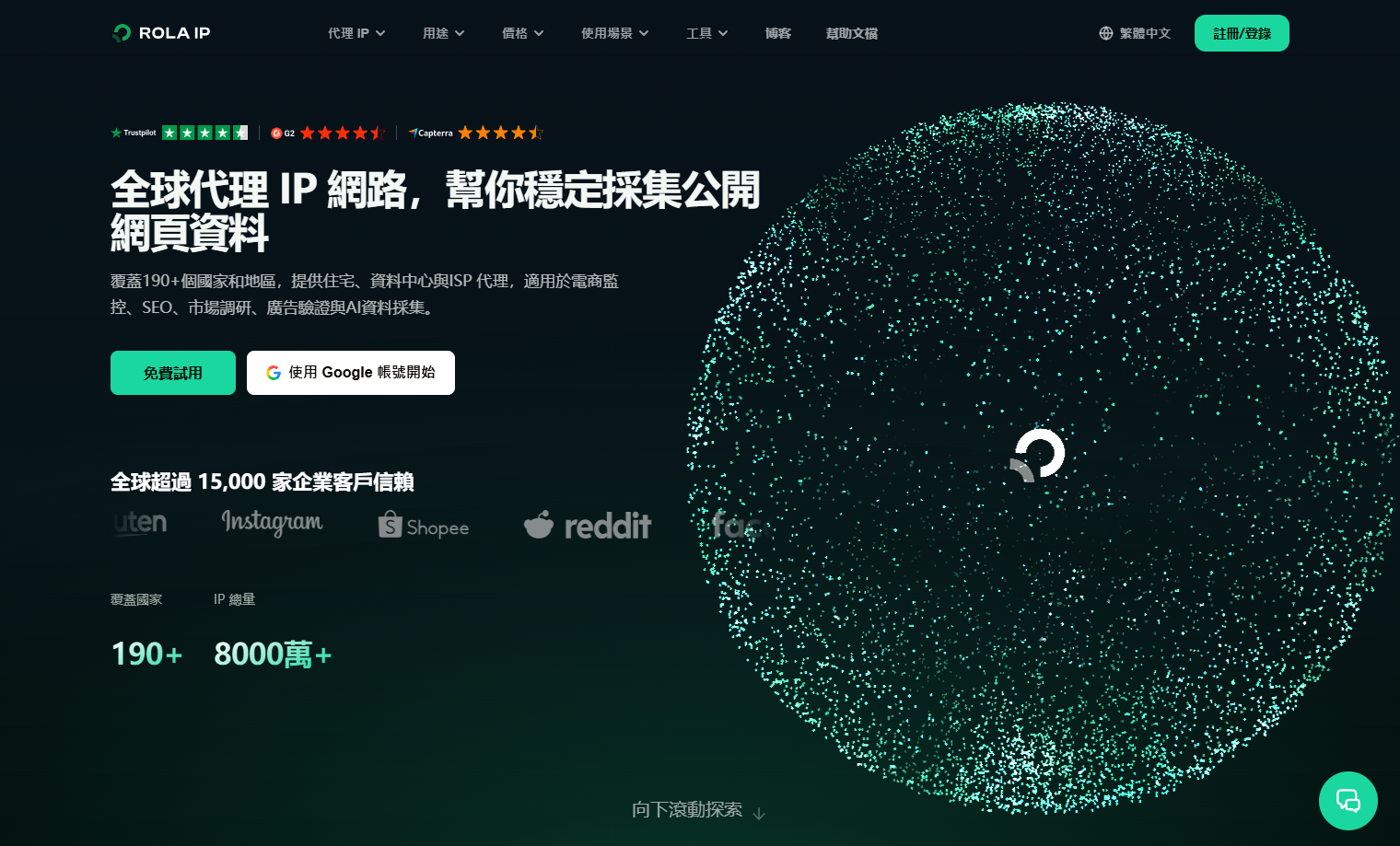 升級後的 ROLA IP 官網